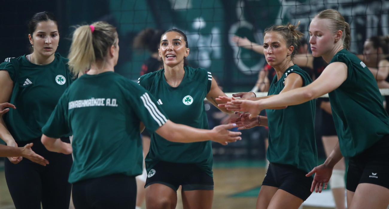 Η ομάδα βόλεϊ του Παναθηναϊκού / Πηγή: Eurokinissi