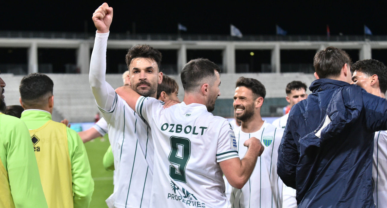 Οι παίκτες του Λεβαδειακού πανηγυρίζουν / Πηγή: Eurokinissi