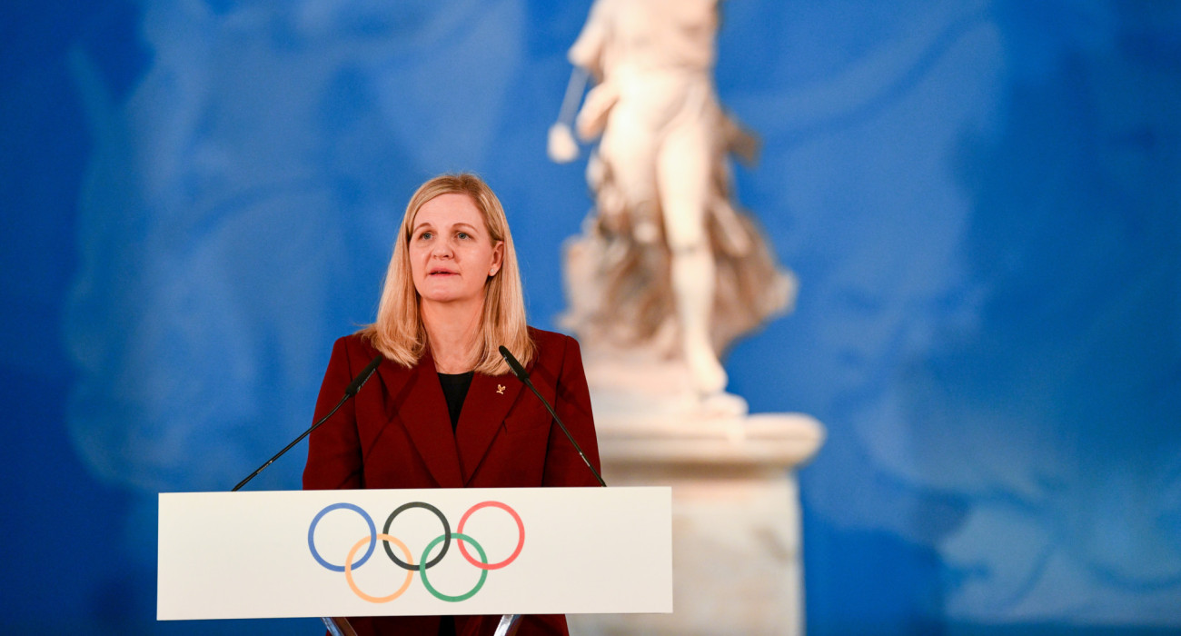 Η Πρόεδρος της ΔΟΕ, Κίρστι Κόβεντρι / Πηγή: Eurokinissi