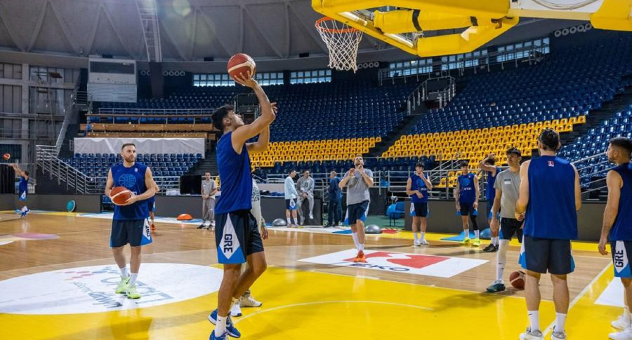 Η Εθνική στο Αλεξάνδρειο - Πηγή: Hellenic Basketball Federation