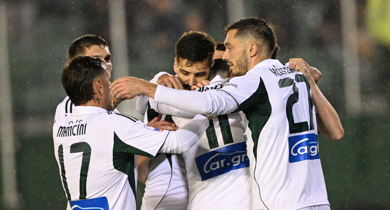 Οι παίκτες του Παναθηναϊκού πανηγυρίζουν / Πηγή: Eurokinissi