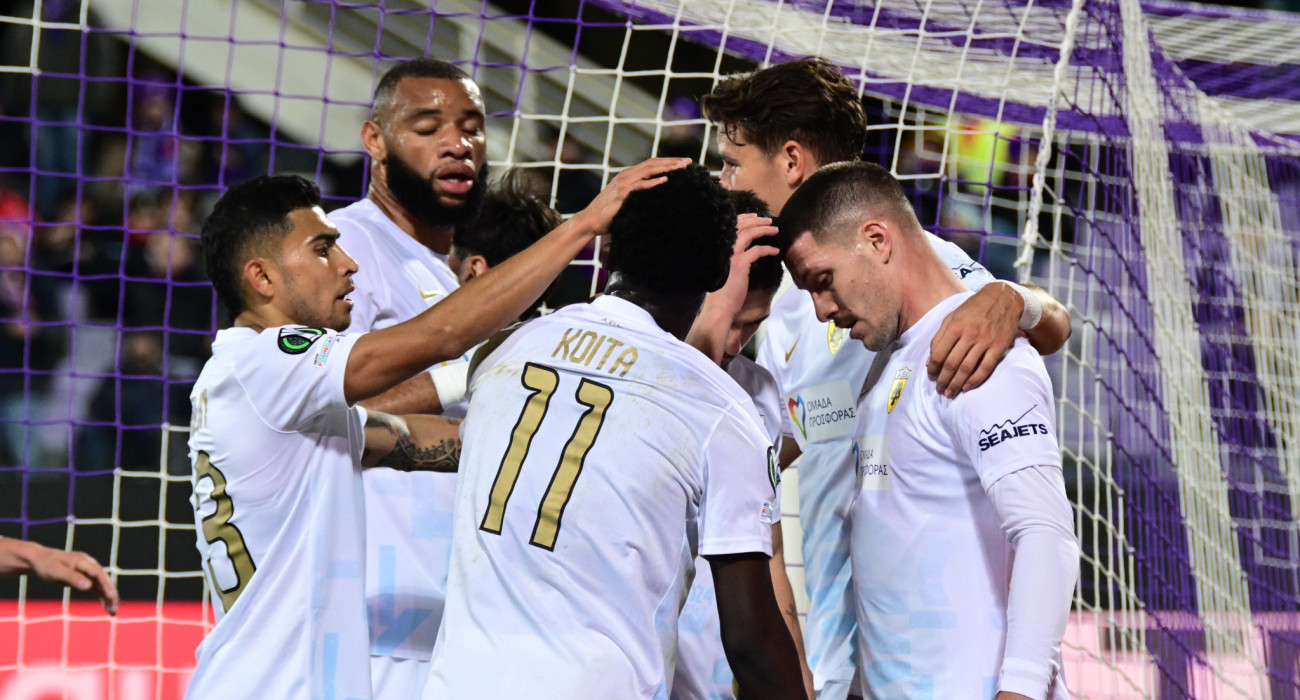 Οι παίκτες της ΑΕΚ πανηγυρίζουν / Πηγή: Eurokinissi