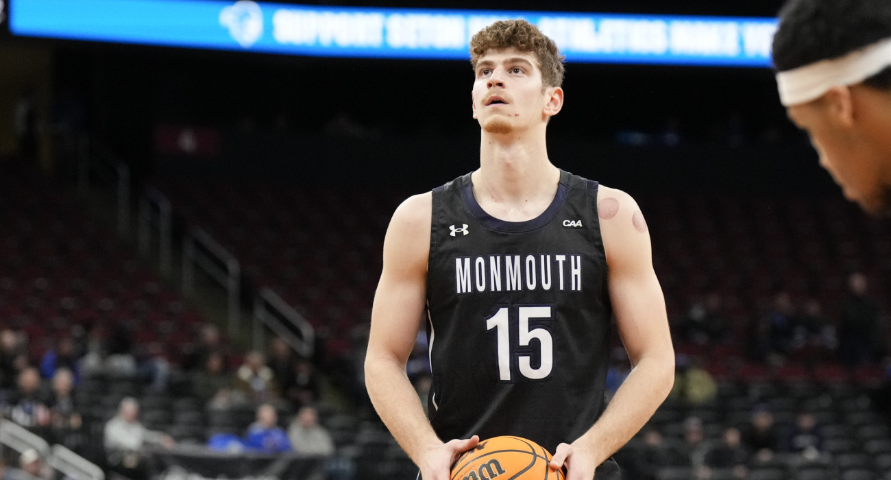 Ο Στέφανος Σπάρταλης με τη φανέλα του Μονμάουθ, Πηγή: Porter Binks/Getty Images/Ideal Images