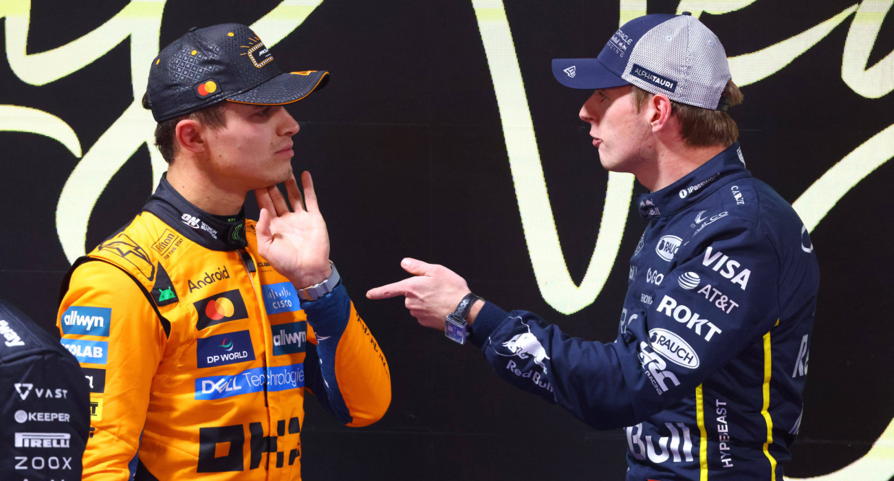 Ο Λάντο Νόρις και ο Μαξ Φερστάπεν/ Πηγή: IMAGO / Jan Huebner