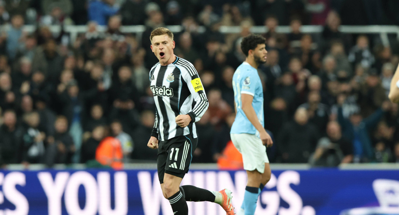 O Μπαρνς της Νιουκάστλ πανηγυρίζει / Πηγή: Imago