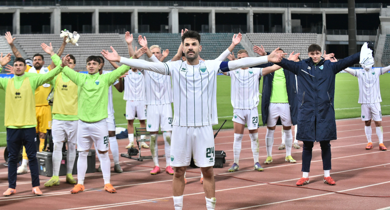 Οι πανηγυρισμοί των παικτών του Λεβαδειακού / Πηγή: Eurokinissi