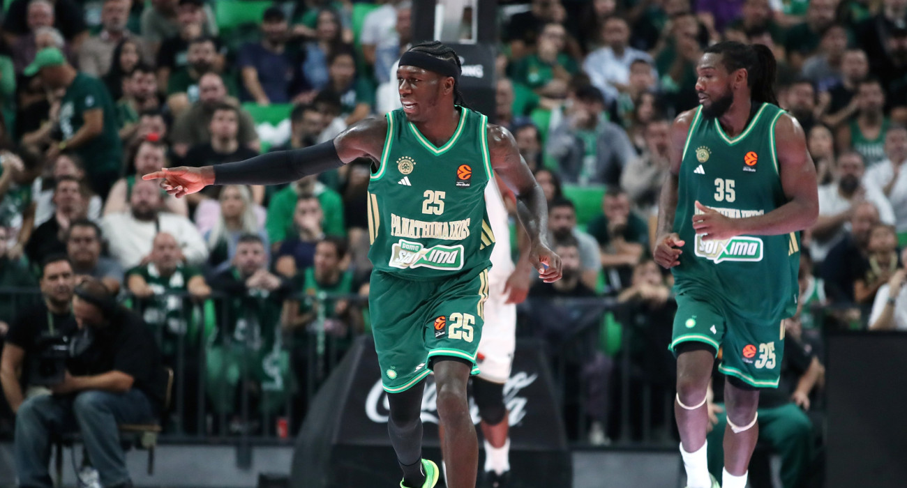 Ο Κέντρικ Ναν και ο Κένεθ Φαρίντ στο Παναθηναϊκός-Dubai / Πηγή: Intime