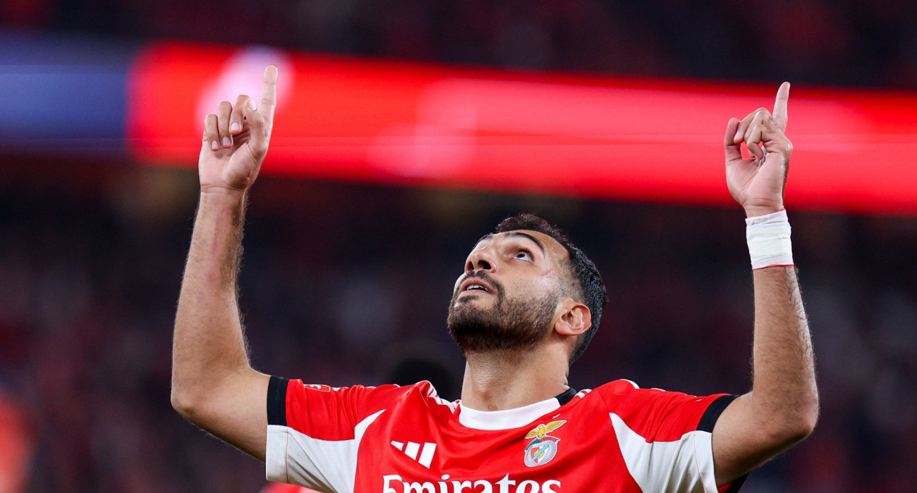 Ο Βαγγέλης Παυλίδης πανηγυρίζει με τη Μπενφίκα / Πηγή: Imago