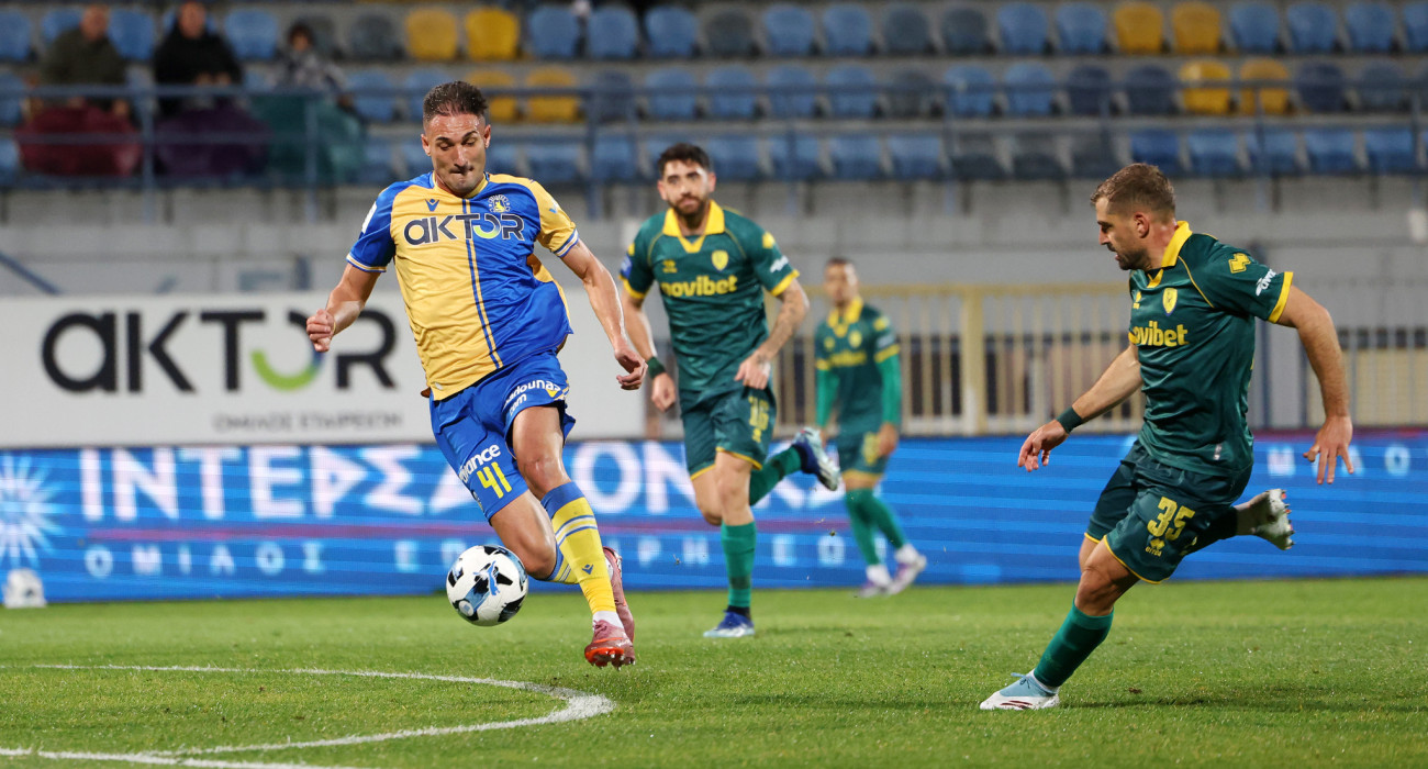 Στιγμιότυπο από την αναμέτρηση Αστέρας AKTOR - Παναιτωλικός / Πηγή: Eurokinissi