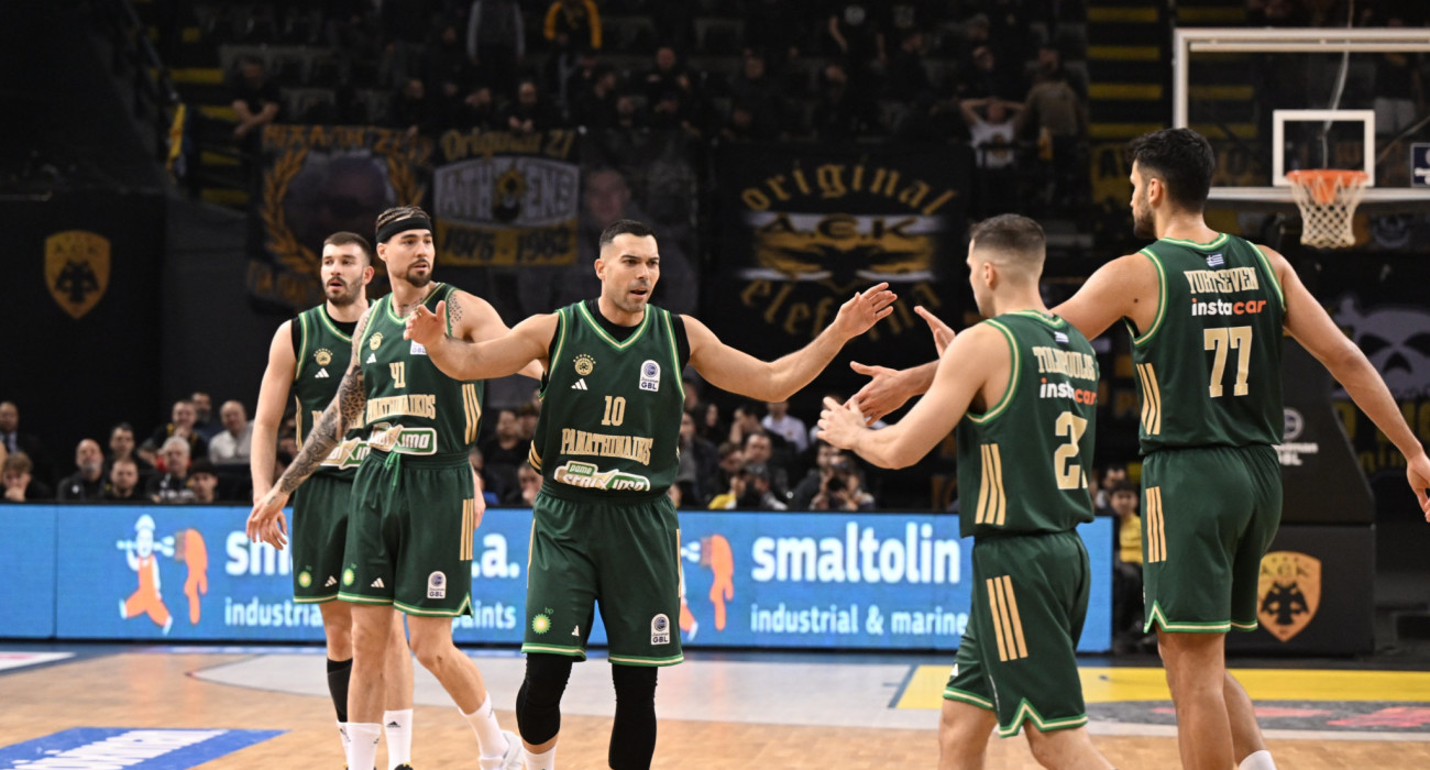 Οι παίκτες του Παναθηναϊκού στο παιχνίδι με την ΑΕΚ, Πηγή: Vaggelis Stolis