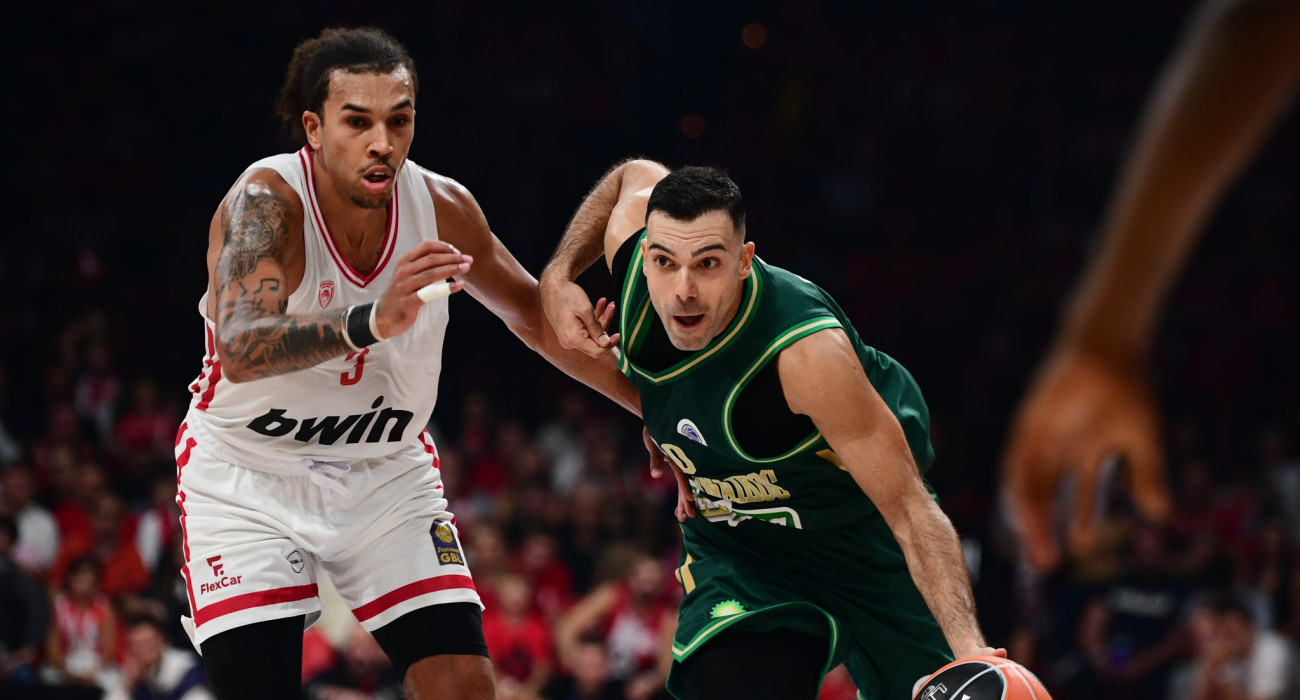 Στιγμιότυπο από το παιχνίδι ανάμεσα σε Ολυμπιακό και Παναθηναϊκό, Πηγή: Eurokinissi