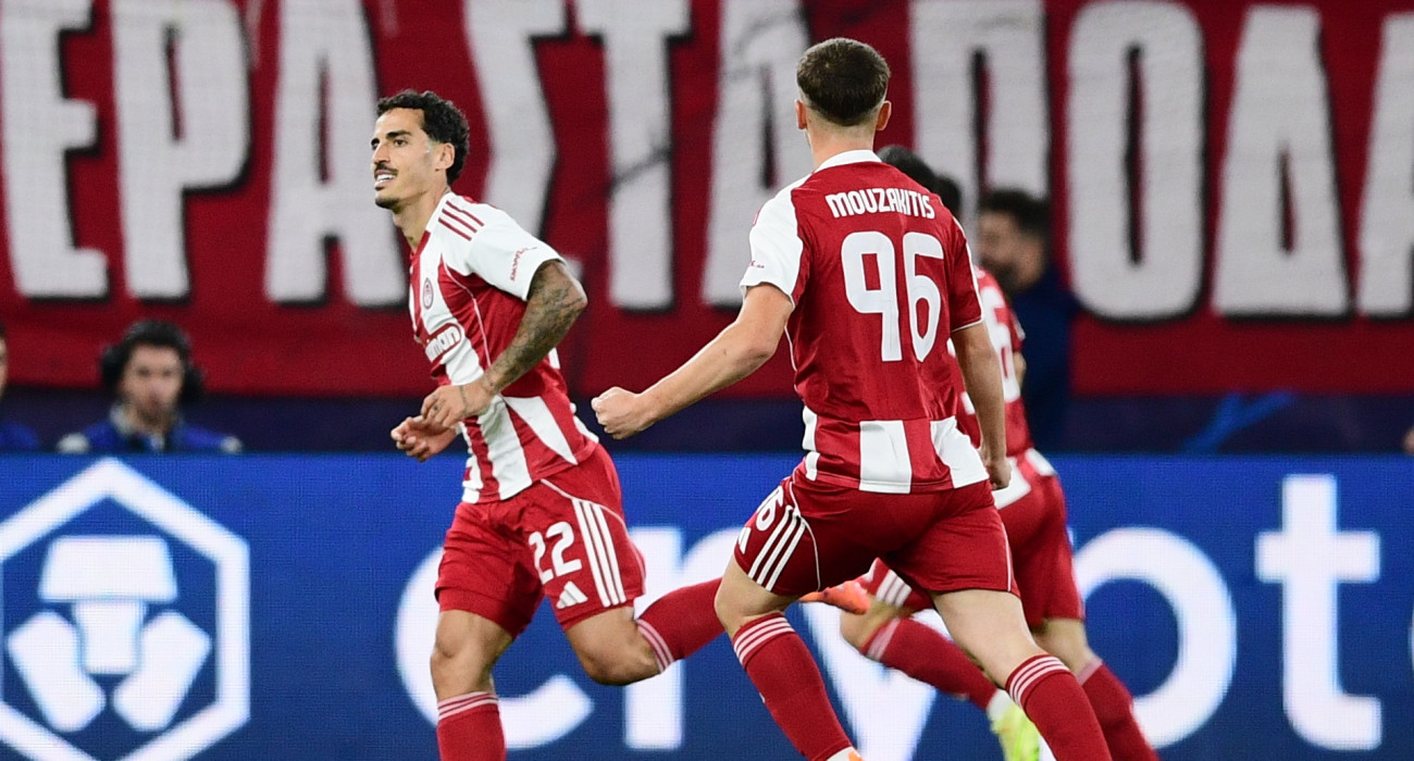 Ο Τσικίνιο πανηγυρίζει το γκολ του απέναντι στην Ρεάλ Μαδρίτης / Πηγή: Eurokinissi