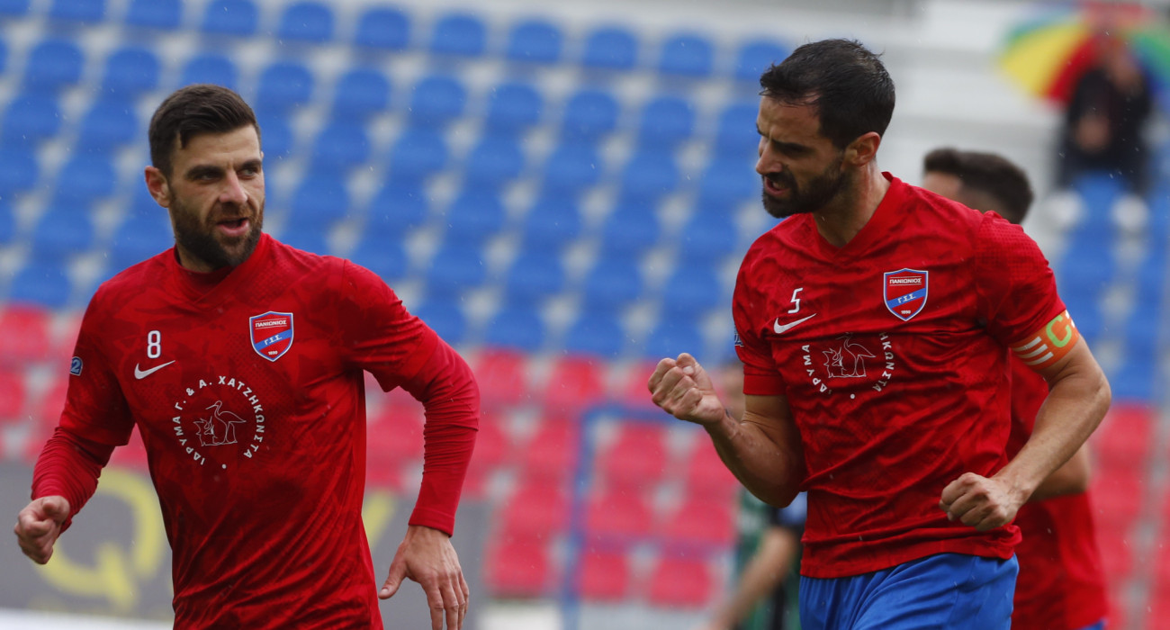 Οι πανηγυρισμοί των παικτών του Πανιώνιου / Πηγή: Eurokinissi