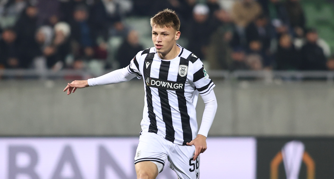 Ο 18χρονος Ανέστης Μύθου που ήταν ο ήρωας του ΠΑΟΚ στο ματς με την Λουντογκόρετς / Πηγή: Eurokinissi
