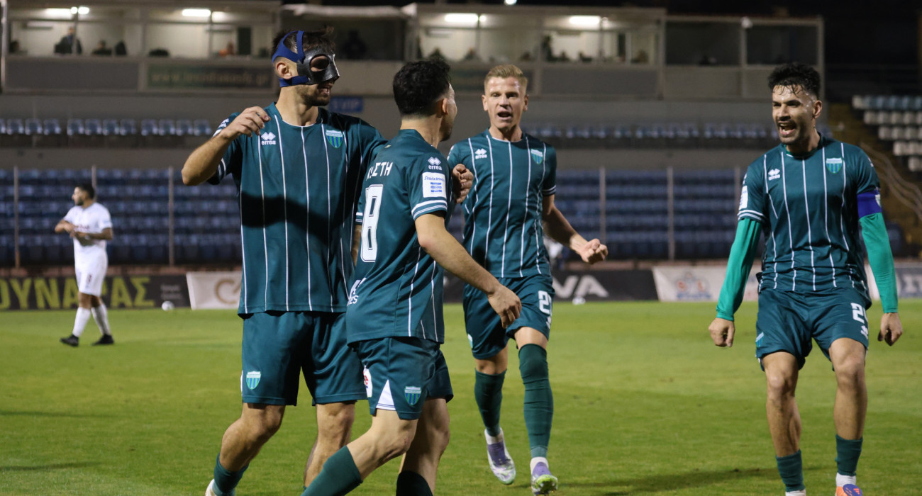 Οι παίκτες του Λεβαδειακού πανηγυρίζουν / Πηγή: Eurokinissi