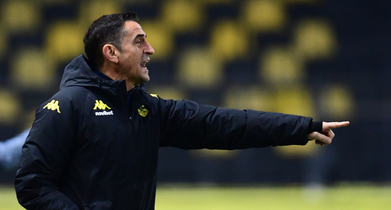 Ο Μανόλο Χιμένεθ στο ματς με τον Ολυμπιακό/Πηγ΄ή: Eurokinissi