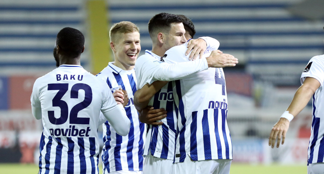 Οι ποδοσφαιριστές του Ατρομήτου πανηγυρίζουν / Πηγή: intime