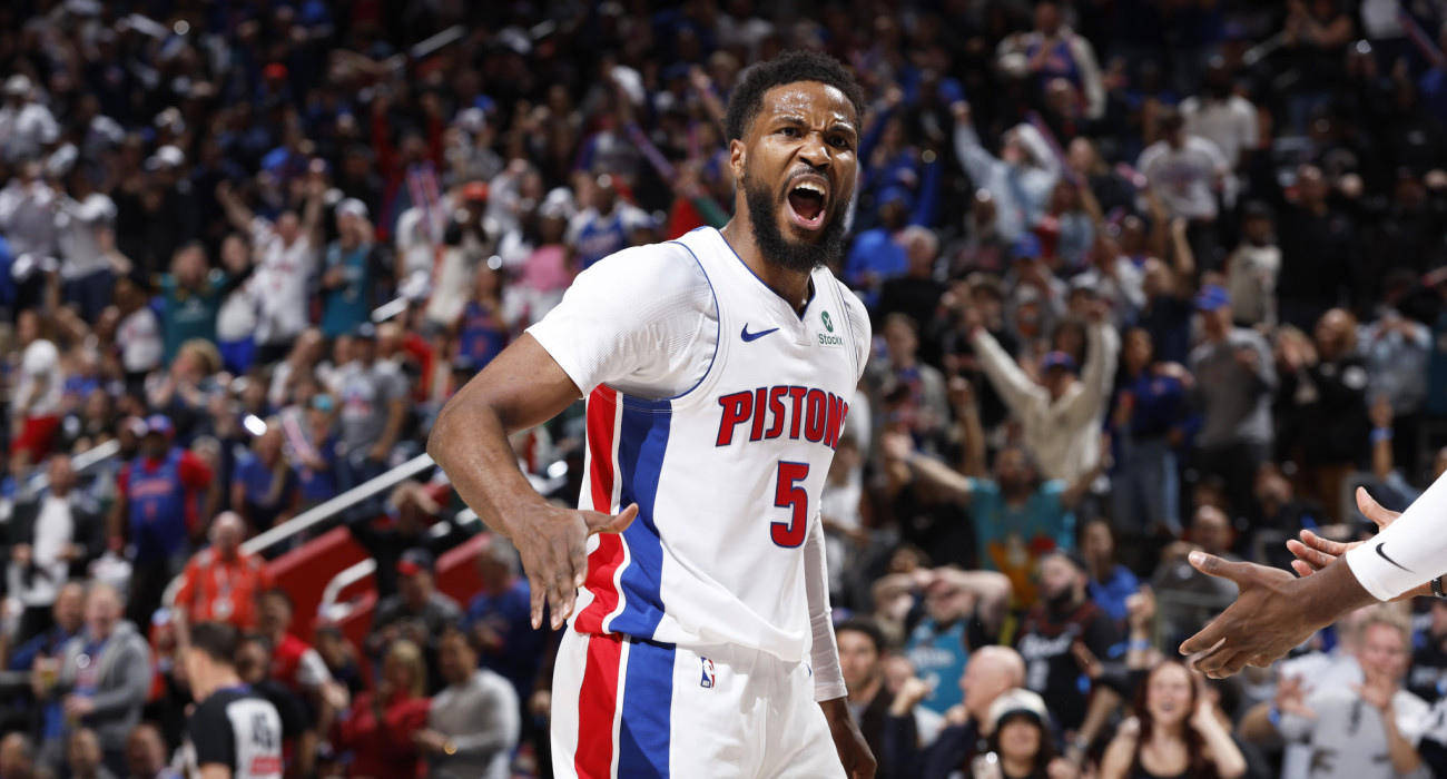 Ο Μαλίκ Μπίσλεϊ με τη φανέλα των Ντιτρόιτ Πίστονς,Πηγή: Brian Sevald/NBAE via Getty Images/Ideal Images