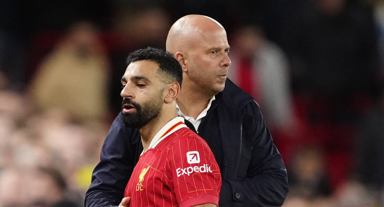 Ο Μοχάμεντ Σαλάχ με τον Άρνε Σλοτ στη Λίβερπουλ / Πηγή: Imago