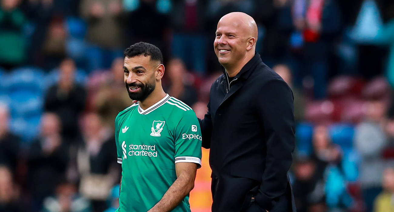 Ο Μοχάμεντ Σαλάχ με τον Άρνε Σλοτ / Πηγή: Imago