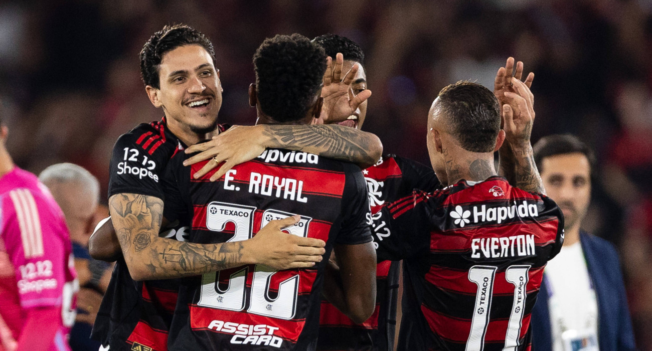 Ποδοσφαιριστές της Φλαμένγκο πανηγυρίζουν / Πηγή: Imago