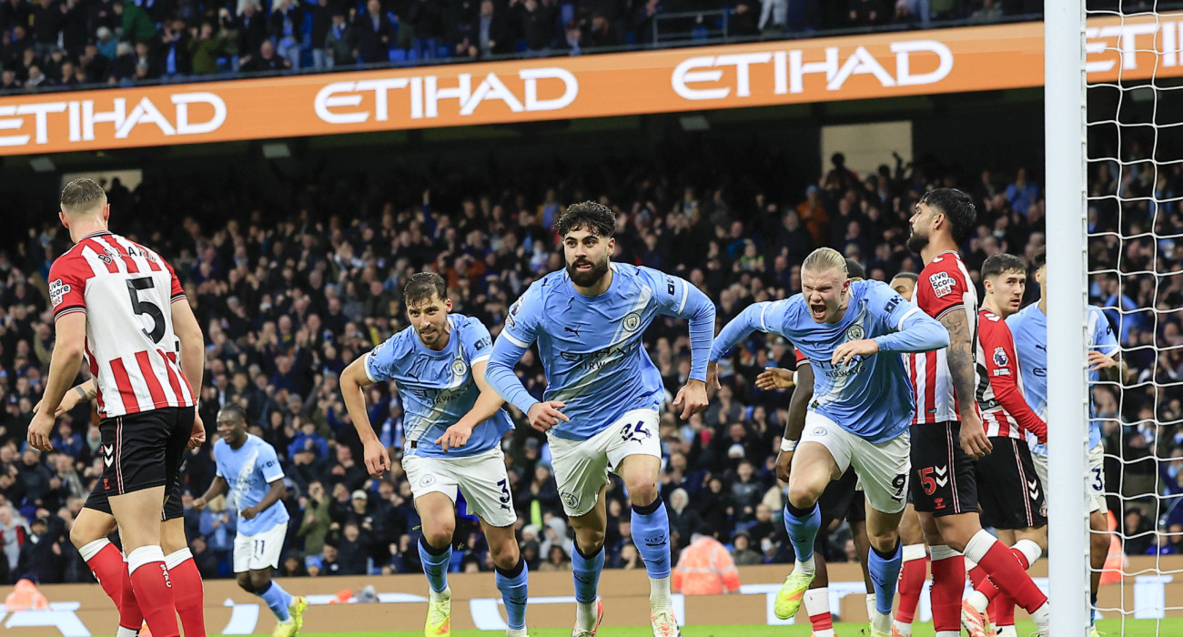 Παίκτες της Μάντσεστερ Σίτι πανηγυρίζουν / Πηγή: Imago