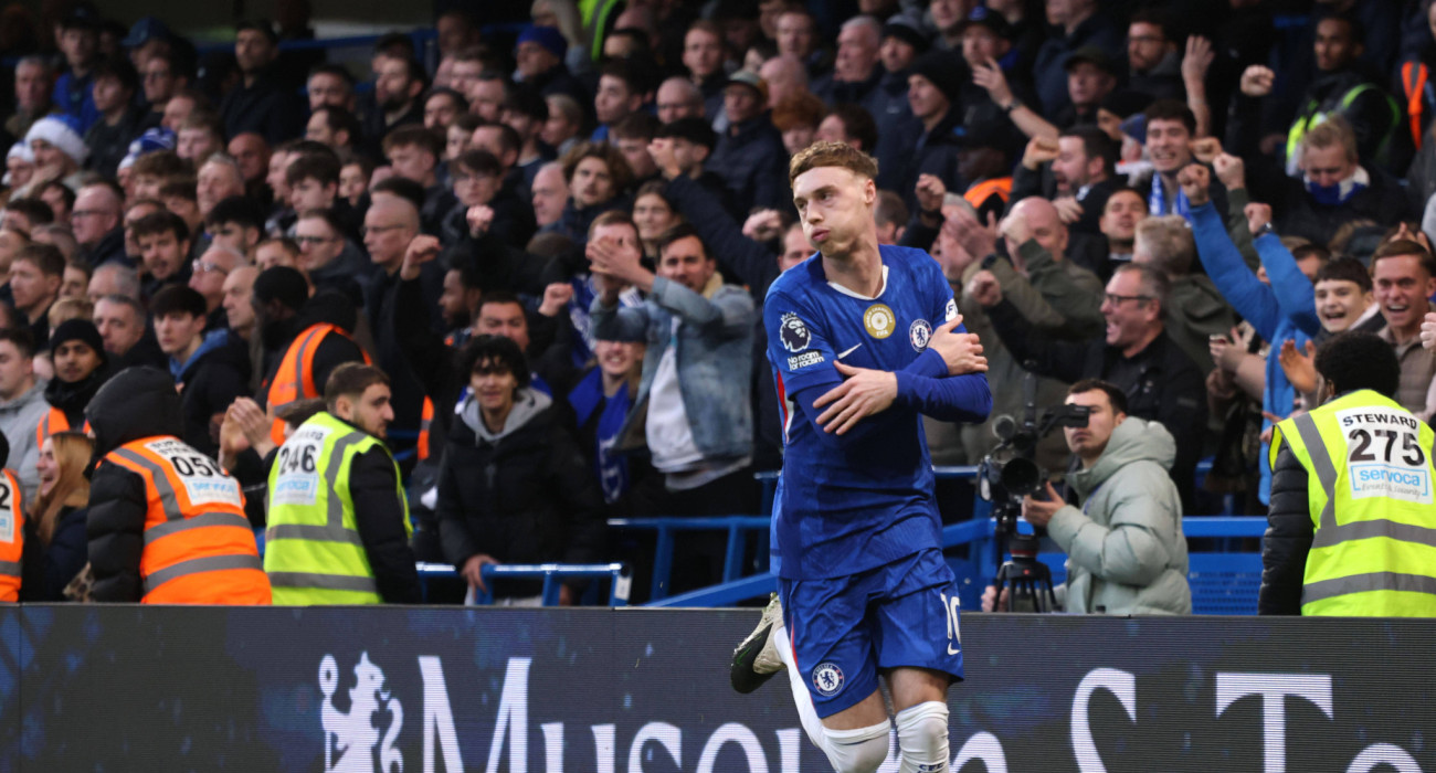 Ο Κόουλ Πάλμερ πανηγυρίζει για την Τσέλσι / Πηγή: Imago