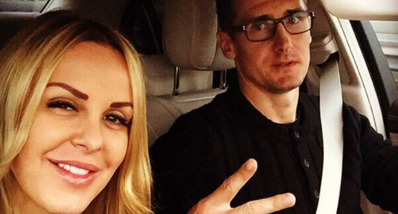 Ο Μίροσλαβ Κλόζε με την σύζυγό του/Πηγή: Instagram