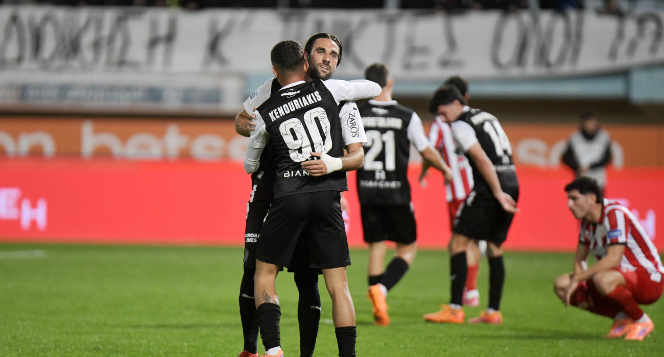 Οι ποδοσφαιριστές του ΟΦΗ πανηγυρίζουν / Πηγή: intime