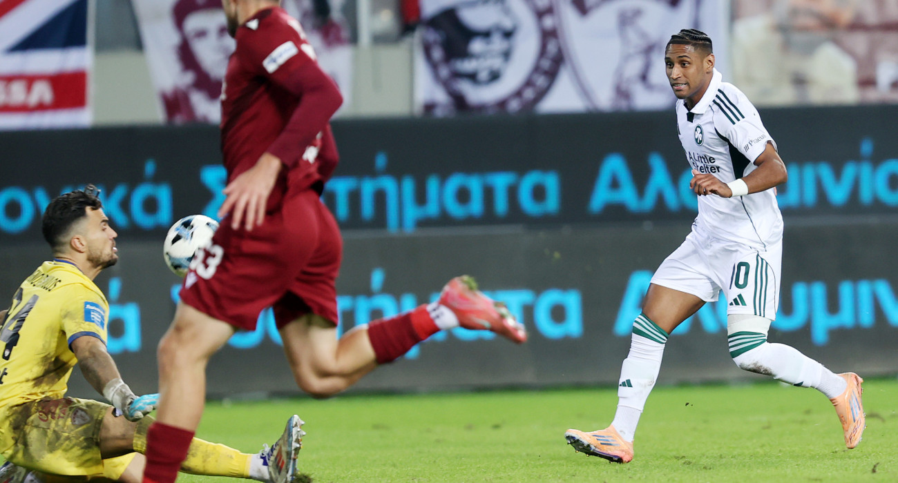 Ο Ματέους Τετέ στη χαμένη ευκαιρία στο 88' που «σημάδεψε» τον αγώνα του Παναθηναϊκού με την ΑΕΛ Novibet - ΠΗΓΗ: ΙΝΤΙΜΕ