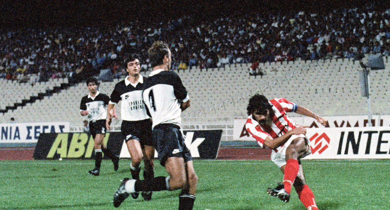 Φάση από το Ολυμπιακός-ΟΦΗ για το Super Cup του 1987 / Πηγή: Eurokinissi