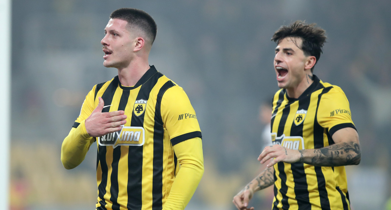 Ο Λούκα Γιόβιτς πανηγυρίζει /Πηγή: Intime