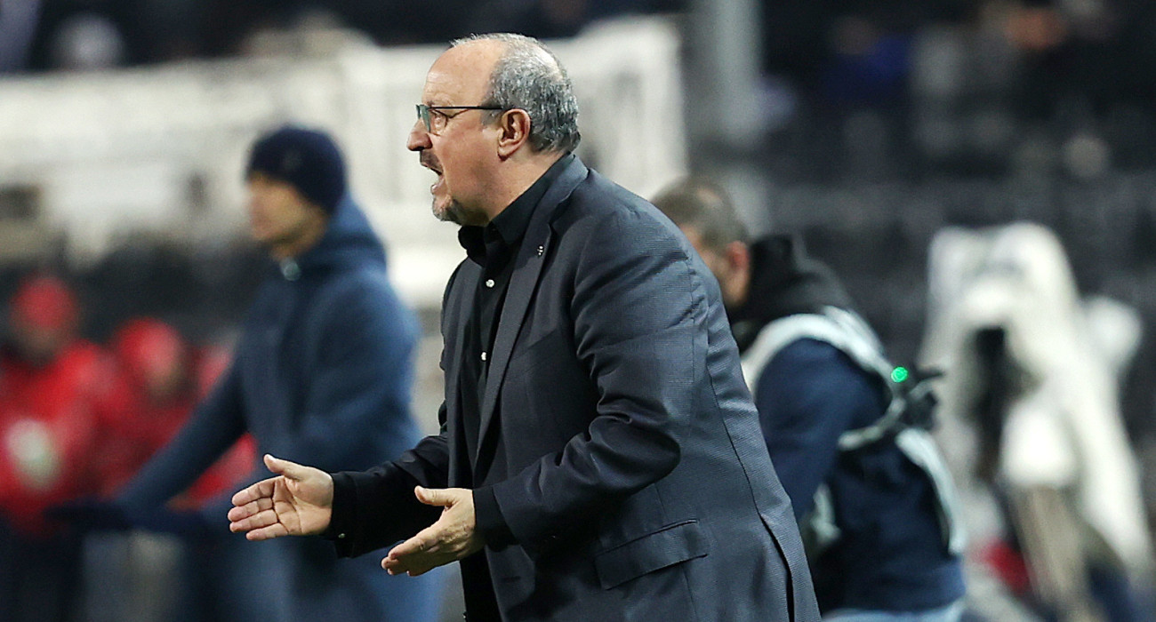 Ο Ράφα Μπενίτεθ στο γήπεδο της Τούμπας / Πηγή: Eurokinissi