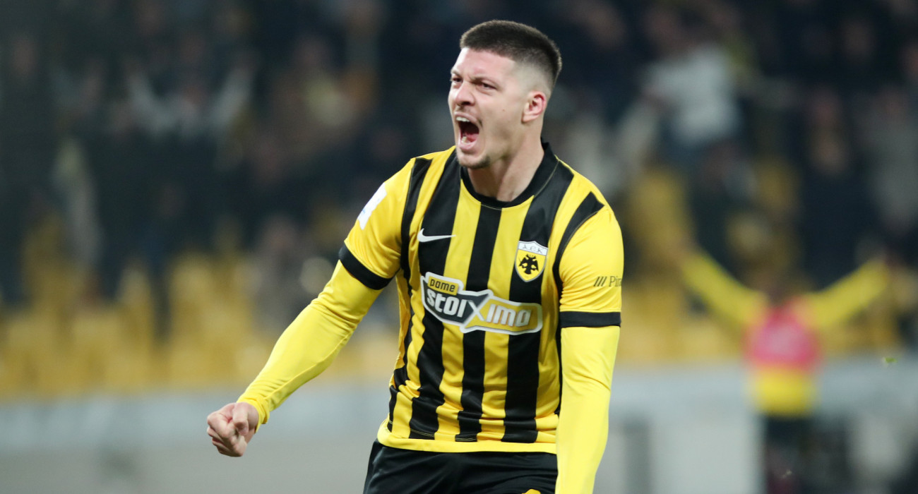 Ο Λούκα Γιόβιτς πανηγυρίζει / Πηγή: InTime