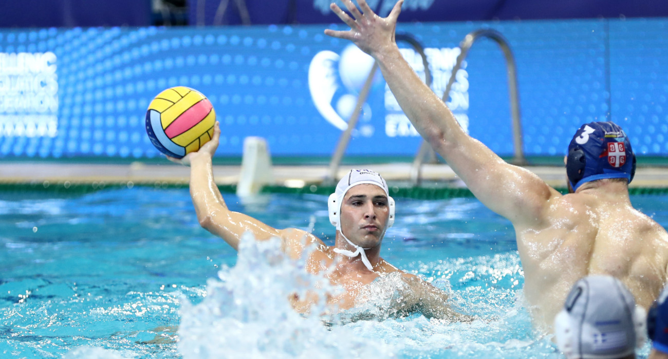 Ο Αριστείδης Χαλυβόπουλος στο επίσημο φιλικό της Εθνικής Ελλάδας με τη Σερβία / Πηγή: Intime