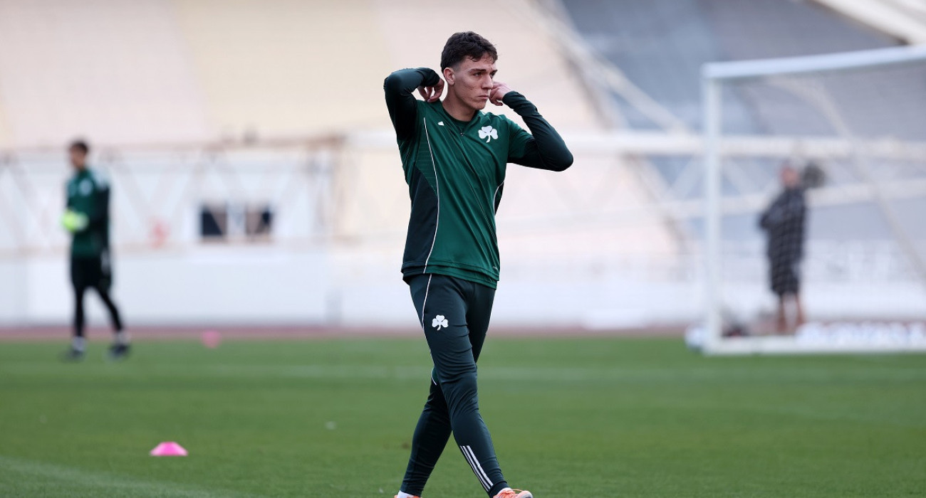 Ο Σωτήρης Κοντούρης στη πρώτη του προπόνηση με τον Παναθηναϊκό / Πηγή: pao.gr