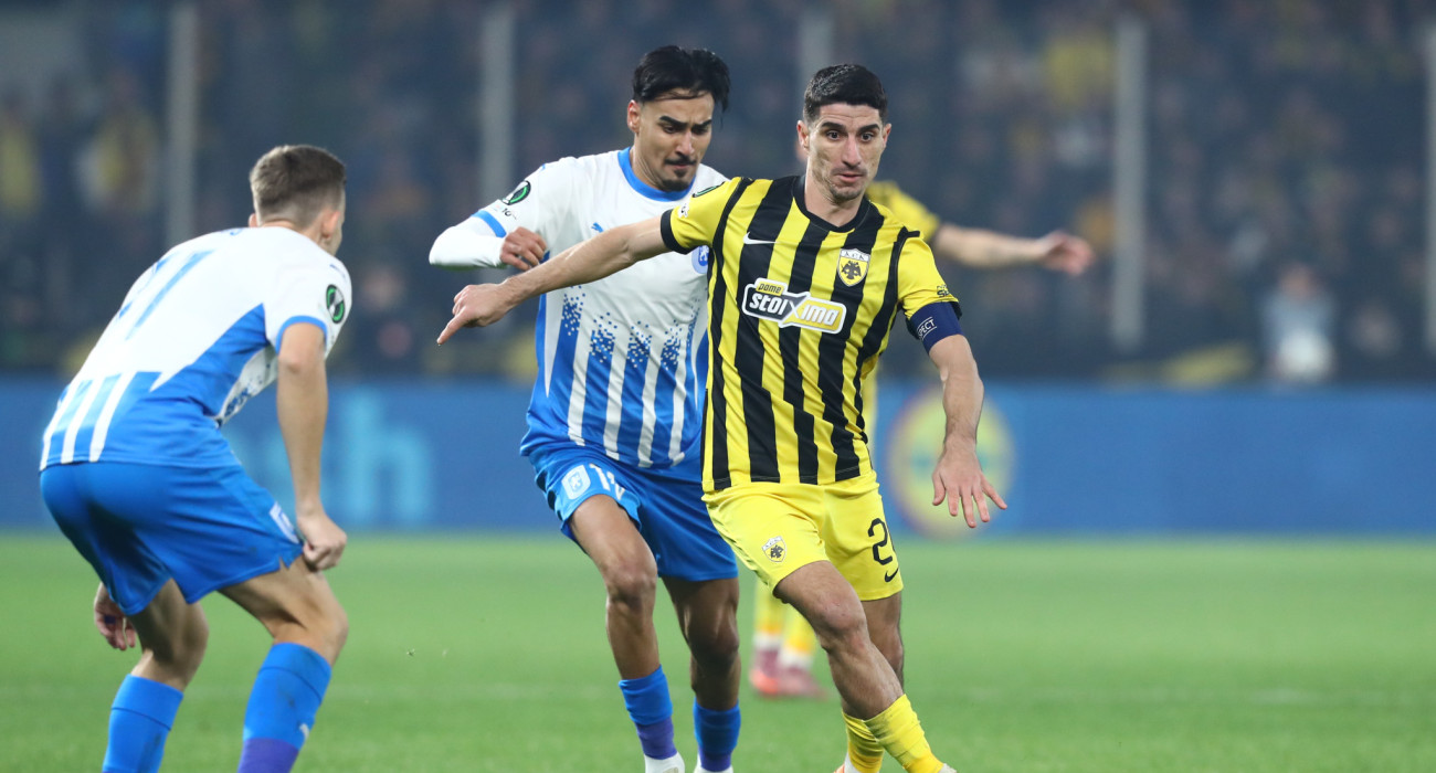 Στιγμιότυπο από την αναμέτρηση της ΑΕΚ με την Κραϊόβα / Πηγή: Eurokinissi