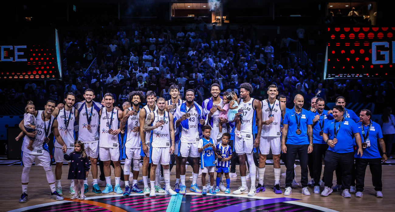 Η Εθνική μπάσκετ στο τρίτο σκαλί του βάθρου στο EuroBasket/Πηγή: Eurokinissi