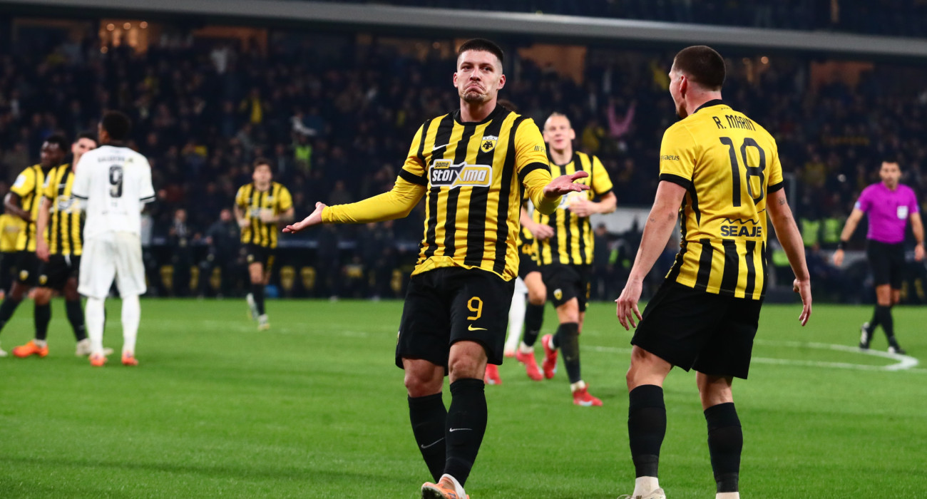 Ο Λούκα Γιόβιτς πανηγυρίζει / Πηγή: Eurokinissi