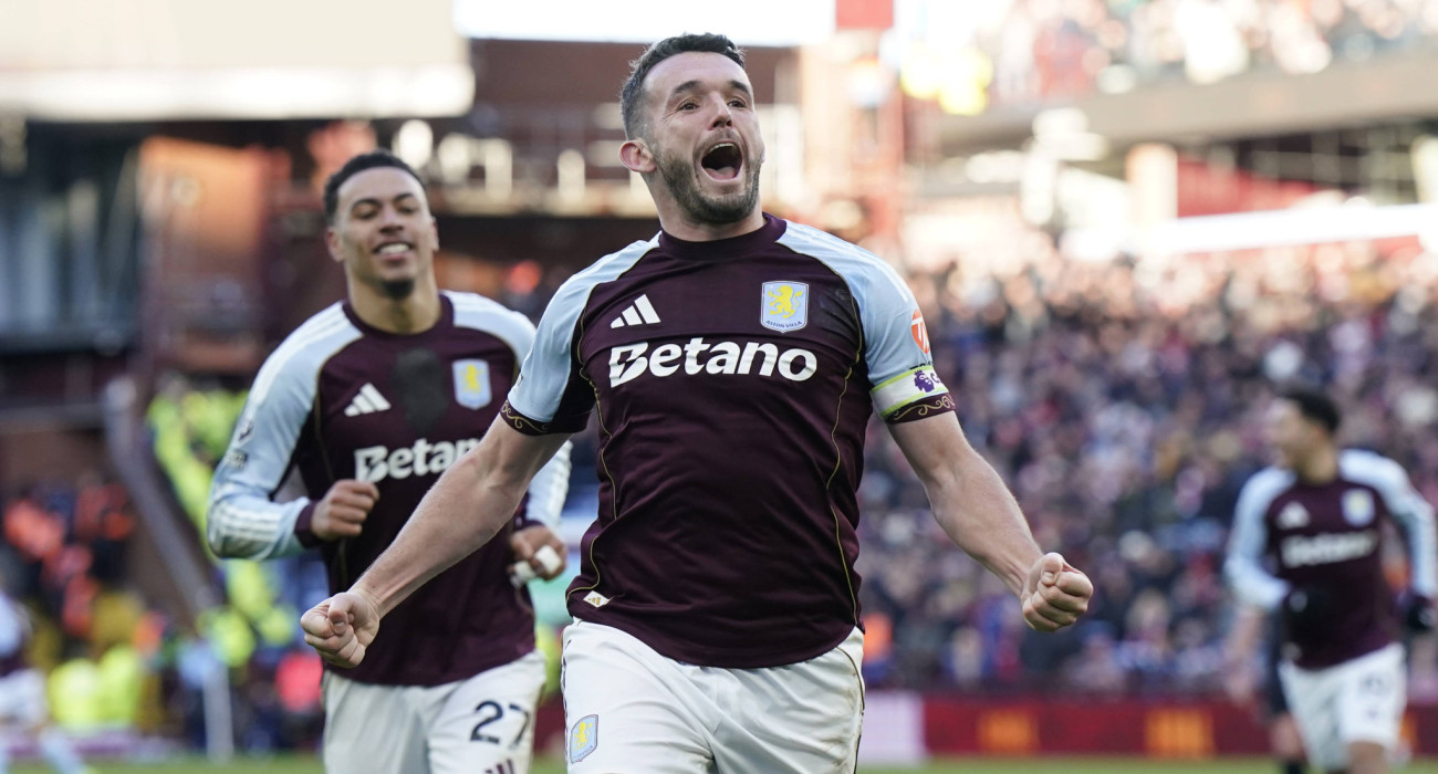 Ο ΜακΓκιν πανηγυρίζει το γκολ της Άστον Βίλα / Πηγή: Imago