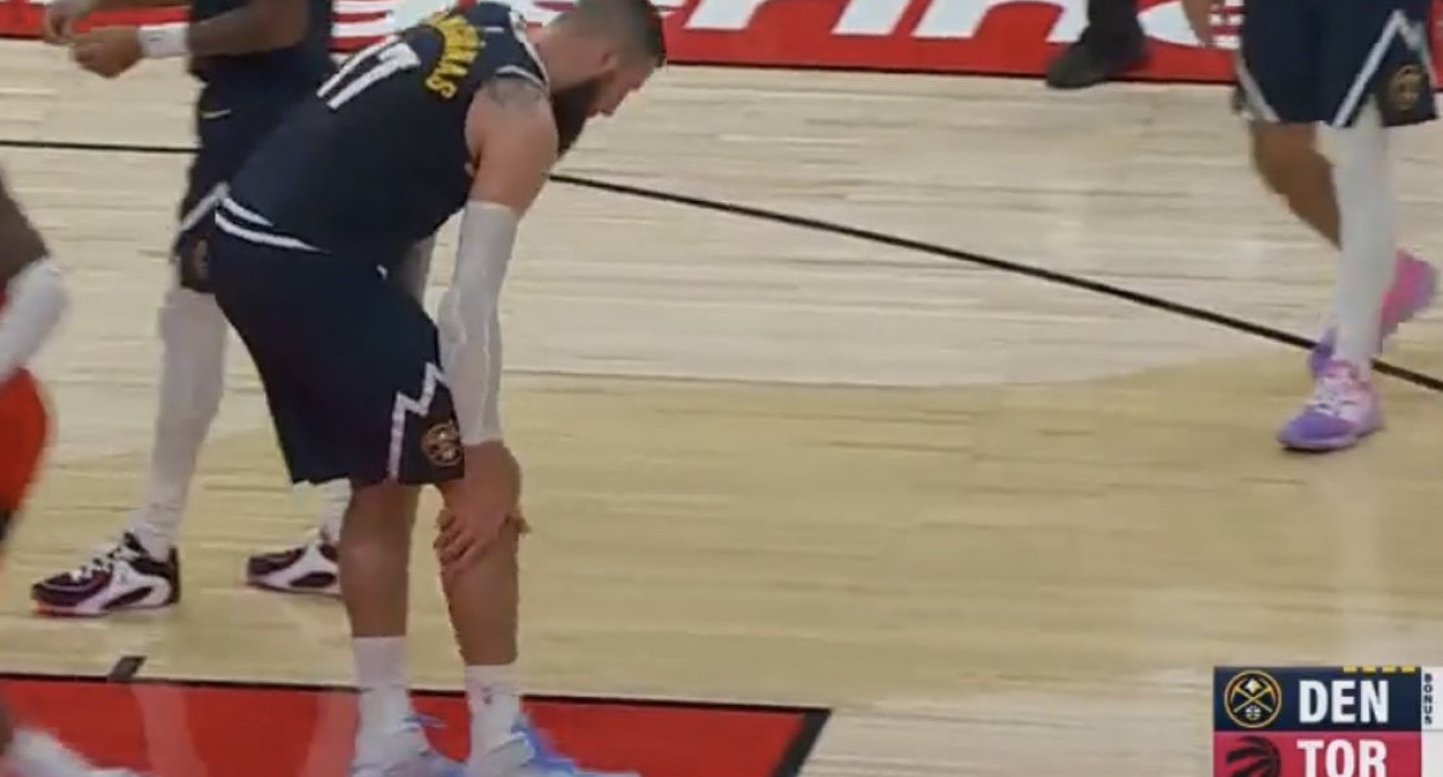 Ο Γιόνας Βαλαντσιούνας τραυματίστηκε στο ματς των Νάγκετς με τους Ράπτορς/printscreen