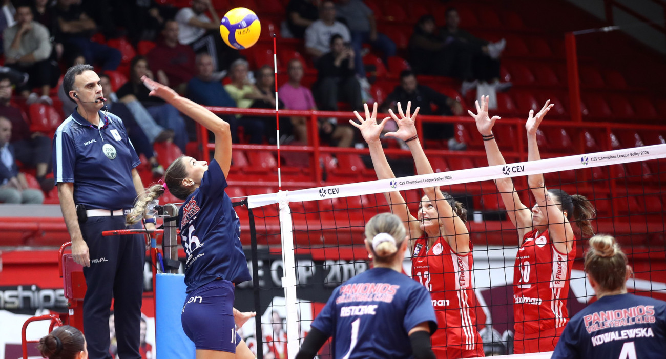 Φάση από το ματς του Ολυμπιακού και του Πανιωνίου Betsson / Πηγή: Intime