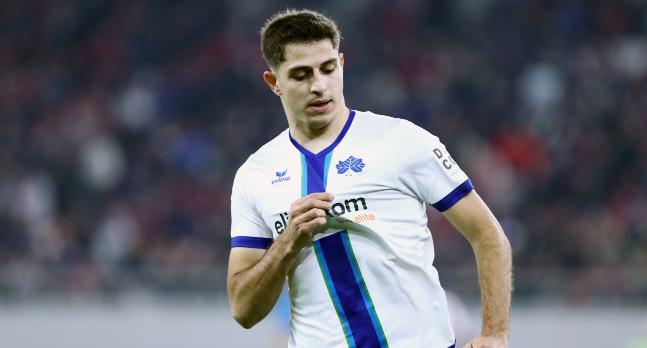 Ο Παύλος Παντελίδης πανηγυρίζει το γκολ που σημείωσε εναντίον του Ολυμπιακού - ΠΗΓΗ: ΙΝΤΙΜΕ