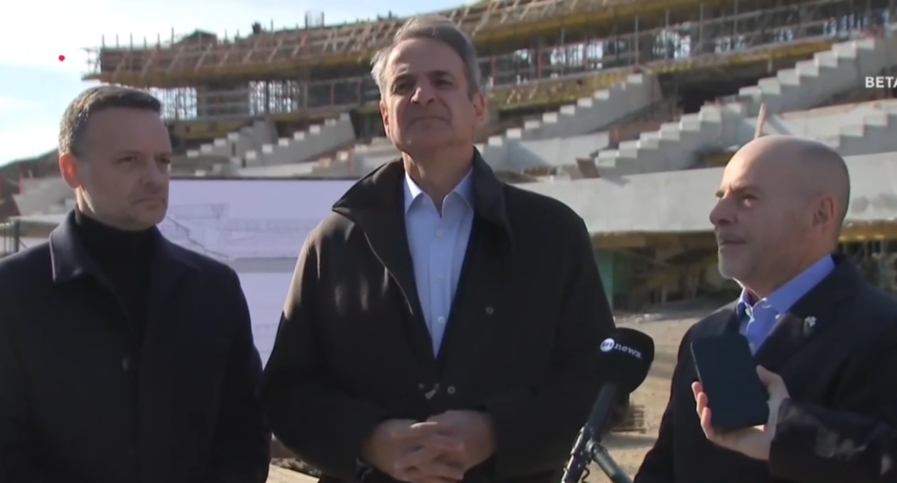 Οι Γιάννης Αλαφούζος, Κυριάκος Μητσοτάκης και Χάρης Δούκας / Screenshot