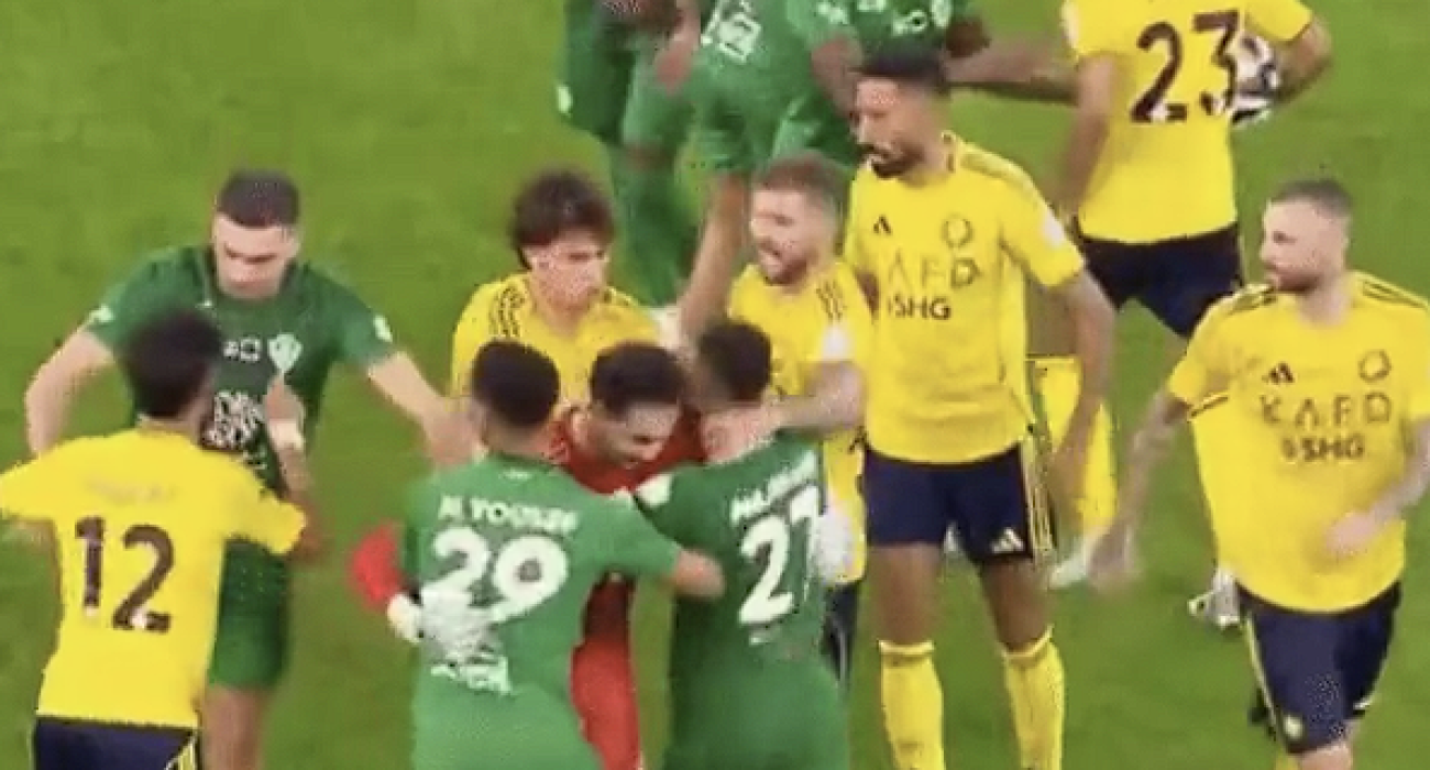 Η στιγμή της έντασης μεταξύ του Φέλιξ και του ποδοσφαιριστή της Αλ Χιλάλ / Screenshot