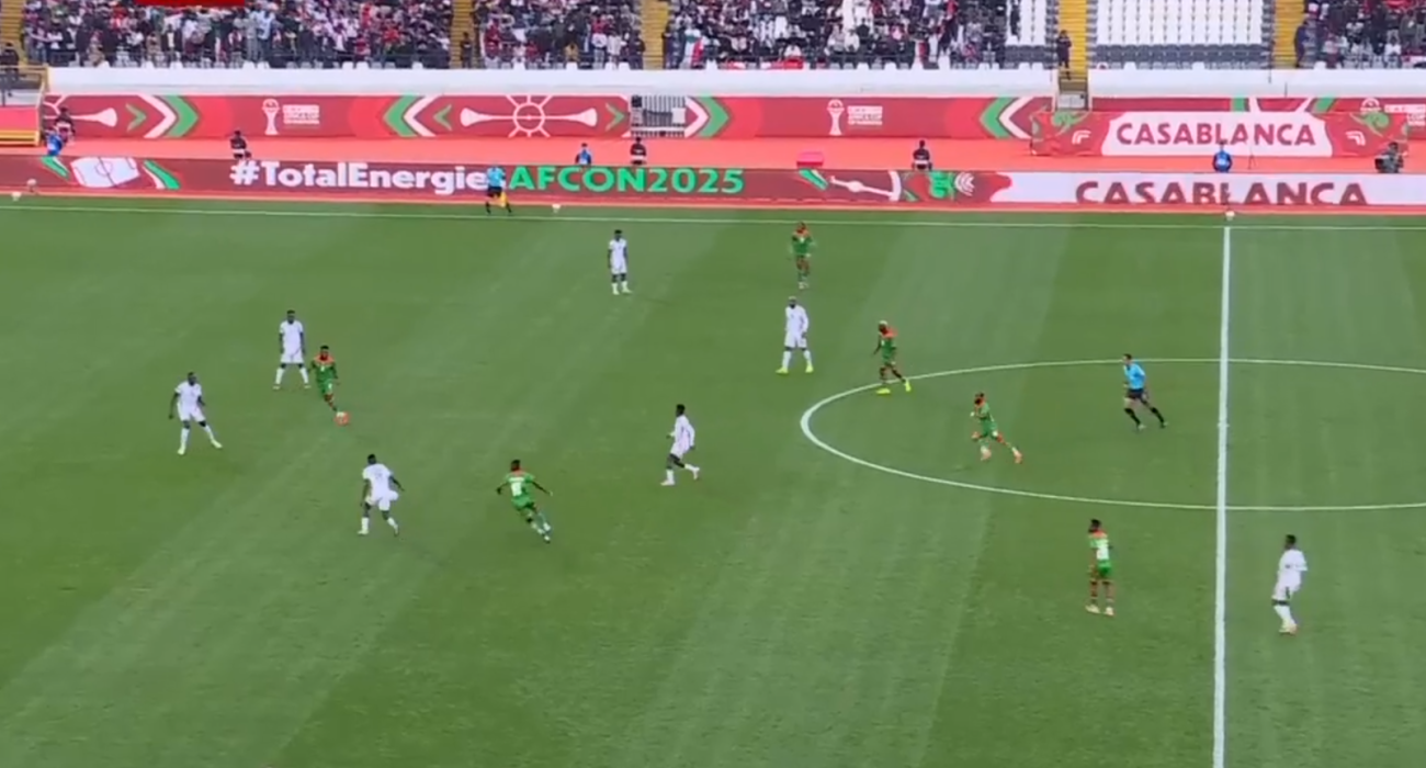 Στιγμιότυπο από την αναμέτρηση Σουδάν - Μπουρκίνα Φάσο / Screenshot