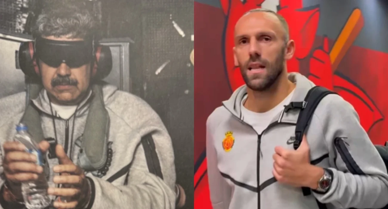 Ο Νικολάς Μαδούρο και παίκτης της Μαγιόρκα / Screenshot