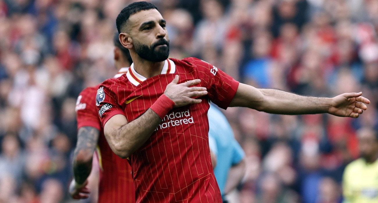 Ο Μοχάμεντ Σαλάχ πανηγυρίζει με τη Λίβερπουλ / Πηγή: Imago