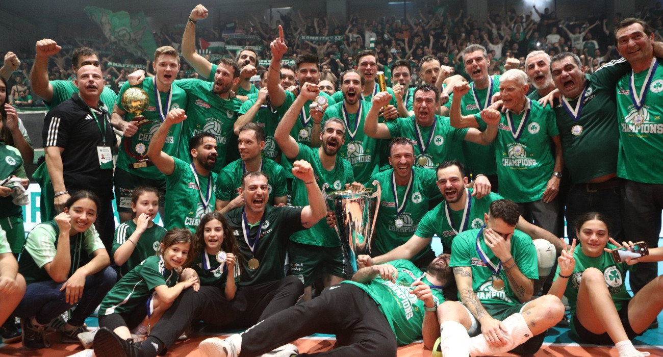 Η πρωταθλήτρια ομάδα βόλεϊ του Παναθηναϊκού - ΠΗΓΗ: Eurokinissi Η πρωταθλήτρια ομάδα βόλεϊ του Παναθηναϊκού - ΠΗΓΗ: Eurokinissi