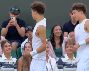 Ο έρωτας δεν κρύβεται: Αυτός είναι ο τενίστας που τον κοιτάζει και λιώνει η κόρη του Ντένις Ρόντμαν